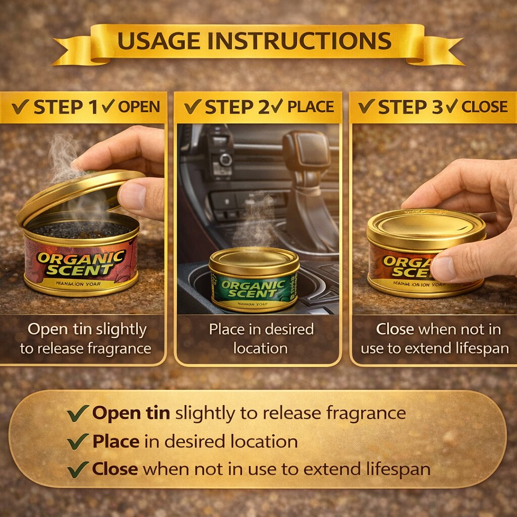 Havana Organic Tin Car Air Freshener (12 Tins in a Box) image 2