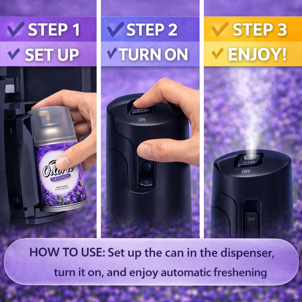 Odora Lavender Aerosol Air Fragrance & Freshener image 3