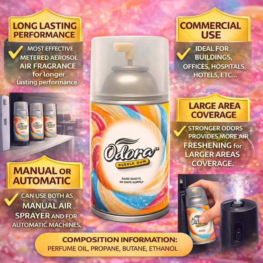 Odora Bubble Gum Aerosol Air Fragrance & Freshener image 2