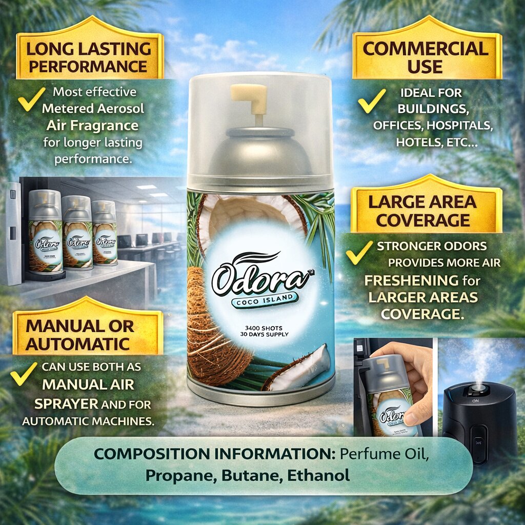 Odora Coco Island Aerosol Air Freshener image 2