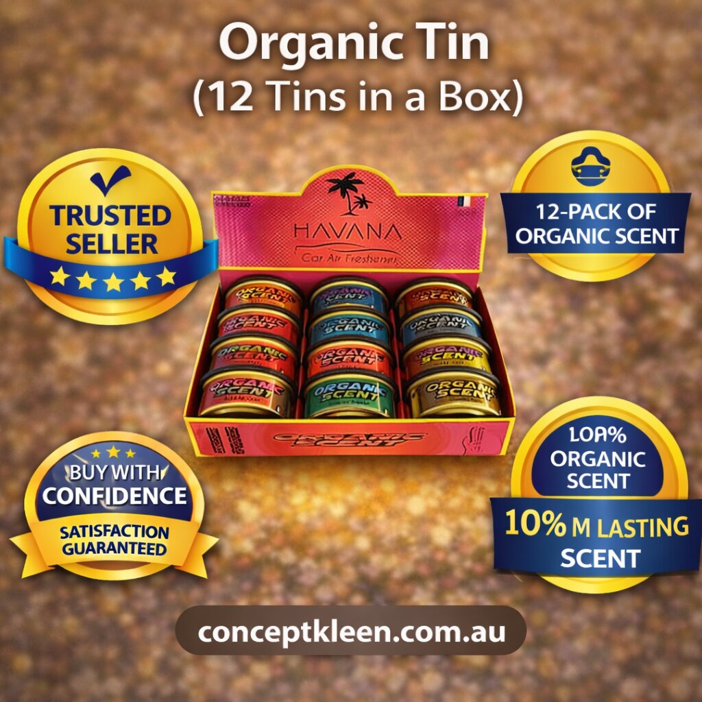 Havana Organic Tin Car Air Freshener (12 Tins in a Box) image 1