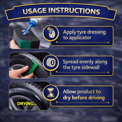 Tyre Dressing Applicator – Foam Tyre Shine Applicator Pad image 2