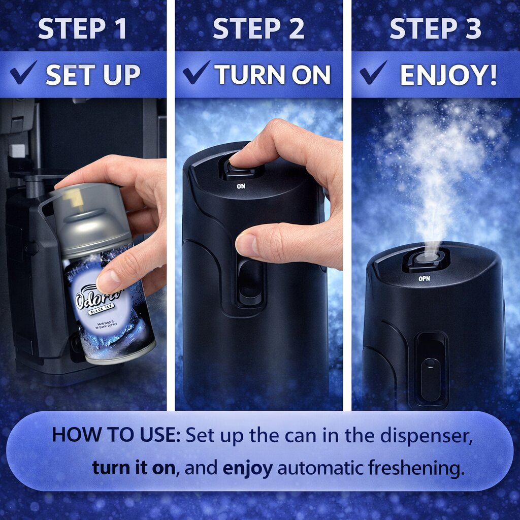 Odora Black Ice Aerosol Air Fragrance & Freshener image 2