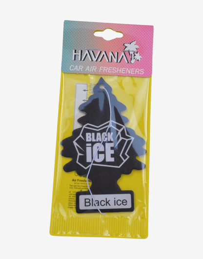 Havana Black Ice Hanging Tree Air Freshener image 0