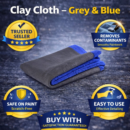 Clay Cloth – Grey & Blue image 1