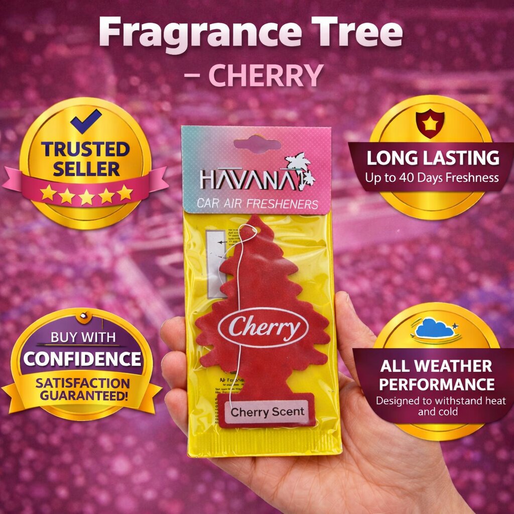 Havana Cherry Hanging Tree Air Freshener image 1