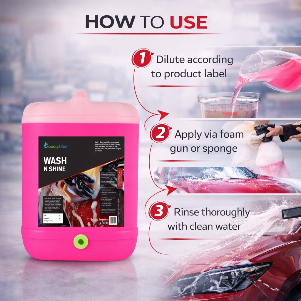 Wash N Shine Car Shampoo 15L image 2