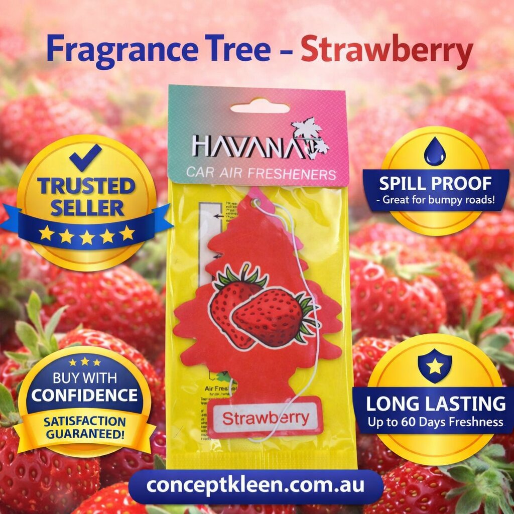 Havana Strawberry Hanging Tree Air Freshener image 1