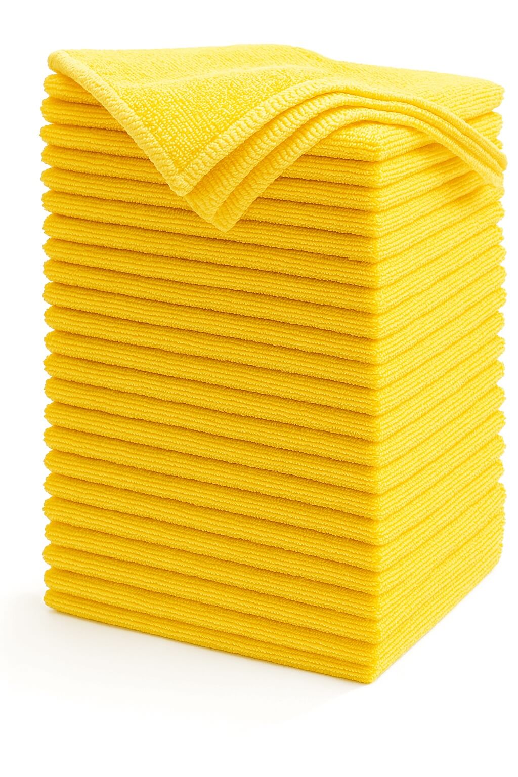 Premium Microfibre Cloth Yellow – Ultra Soft Lint-Free Car Detailing Cleaning Cloth (Pack of 10) image 0