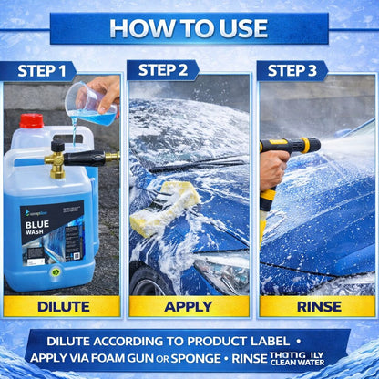 Blue Wash Car Shampoo 5L image 2