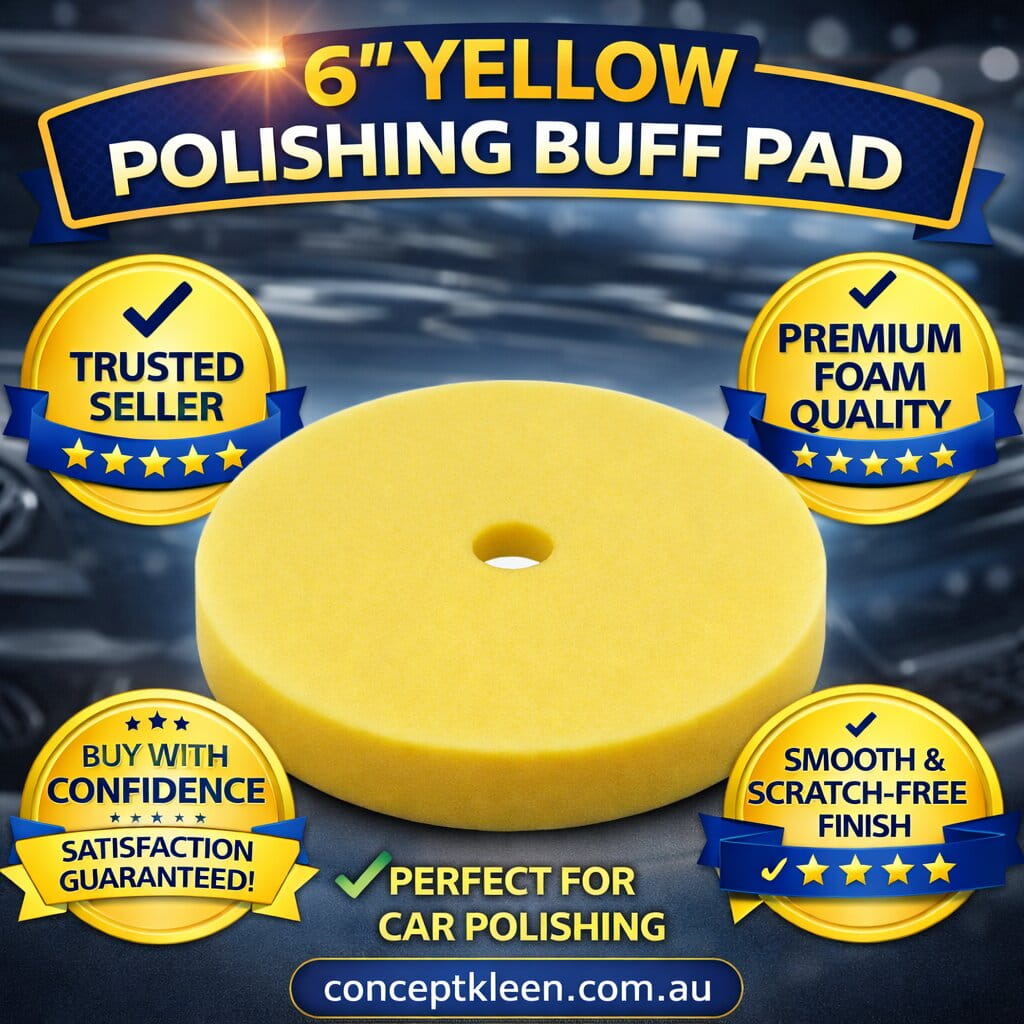 6″ Yellow Polishing Buff Pad image 1