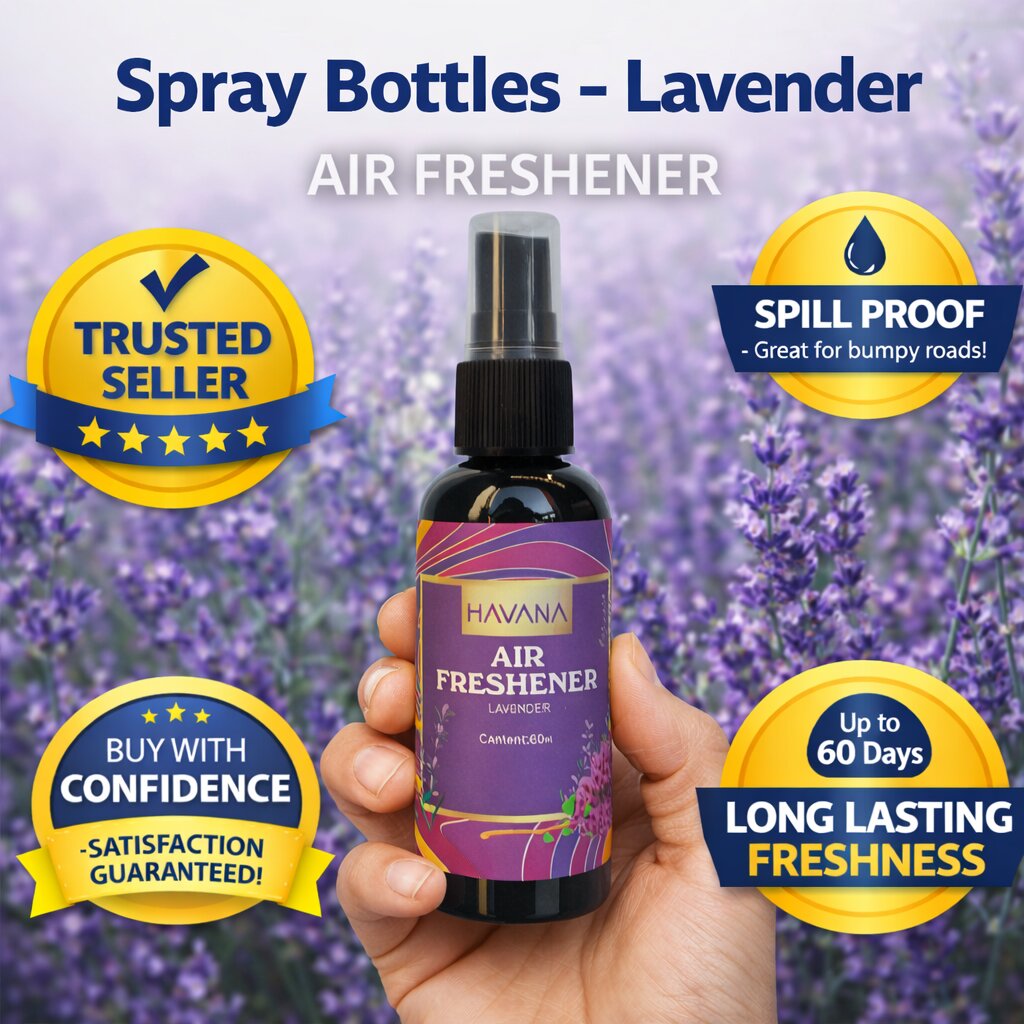 Havana Lavender Car Air Freshener Spray Bottle image 1