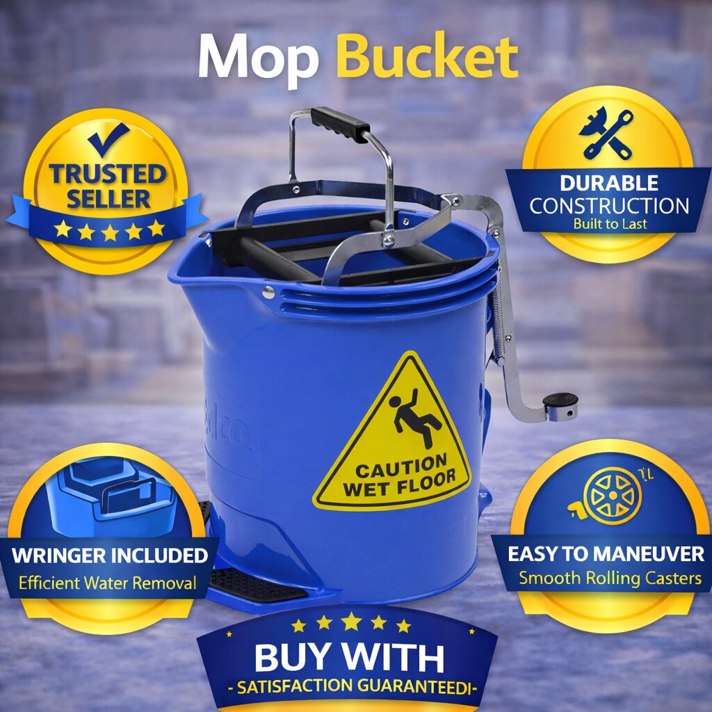 Mop Bucket with Wringer image 1