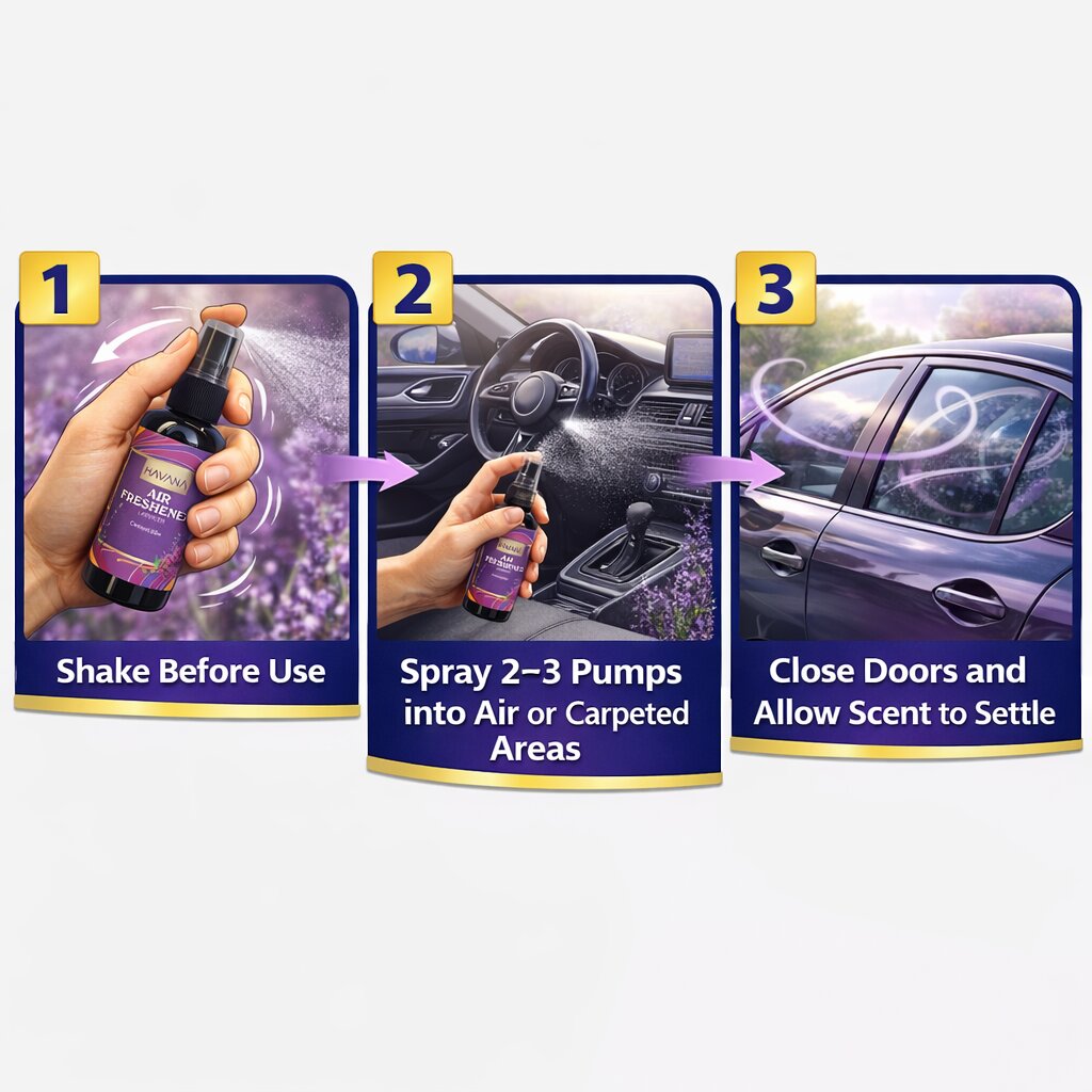 Havana Lavender Car Air Freshener Spray Bottle image 2
