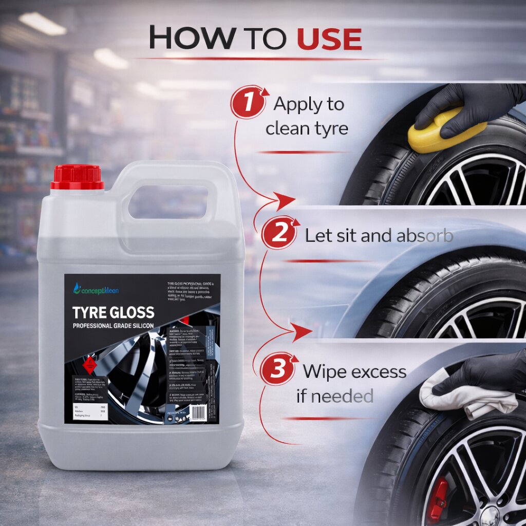 Tyre Gloss Professional Grade Silicon 5L image 2