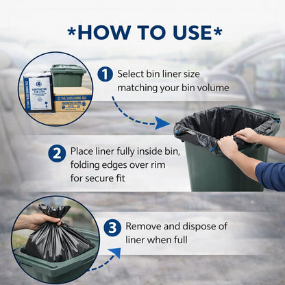 Heavy Duty Bin Liners - 240L image 2