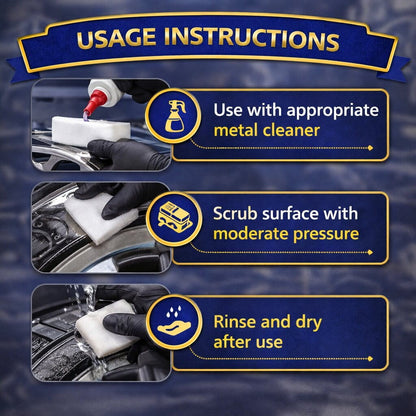 White Scourer – Heavy Duty Metal Cleaning Pad image 2