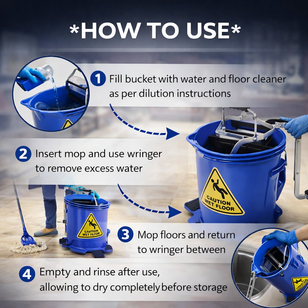 Mop Bucket with Wringer image 2