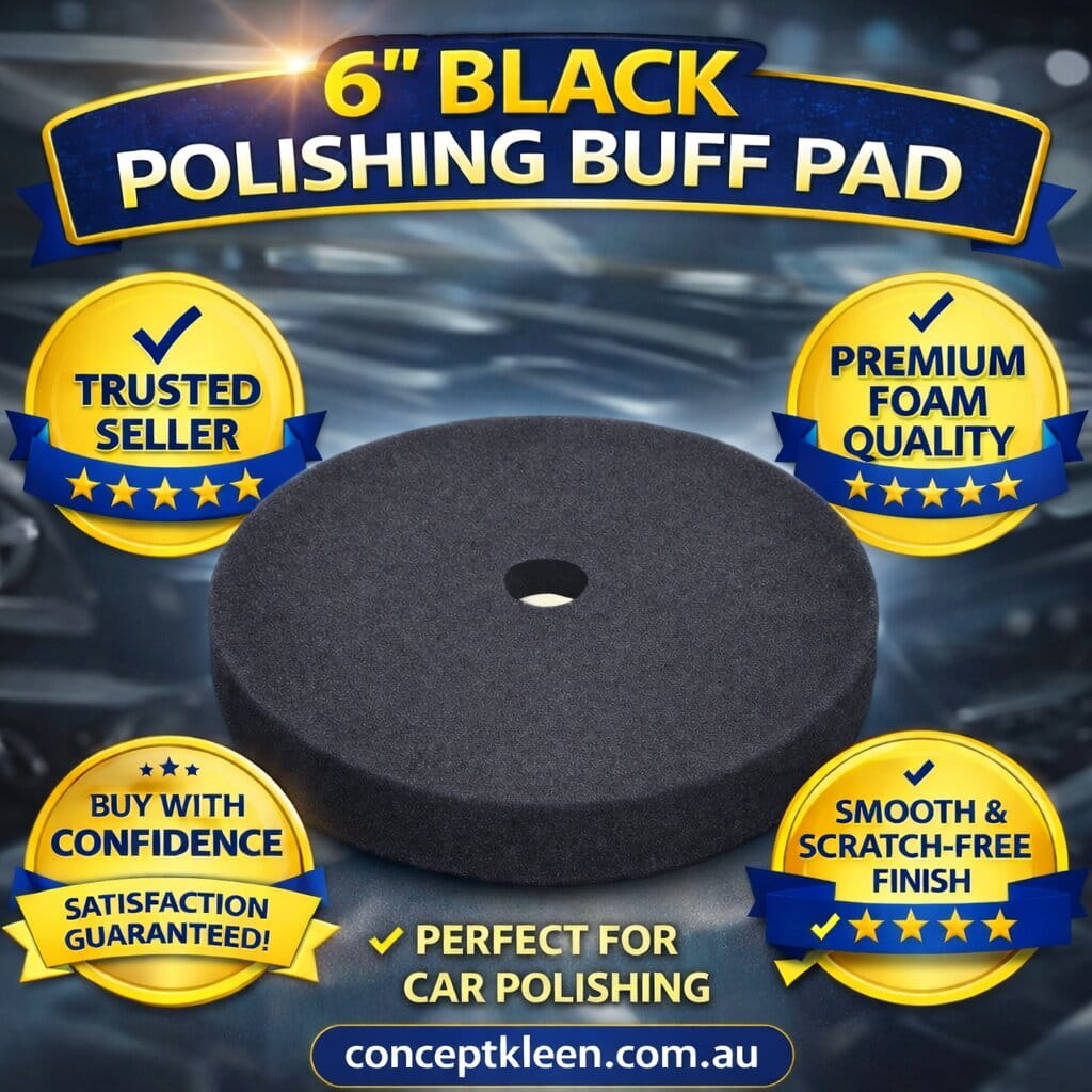6″ Black Polishing Buff Pad image 1