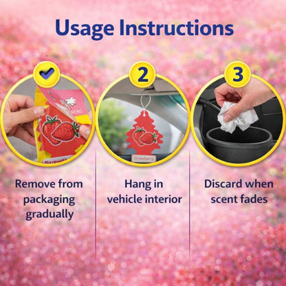 Havana Strawberry Hanging Tree Air Freshener image 2