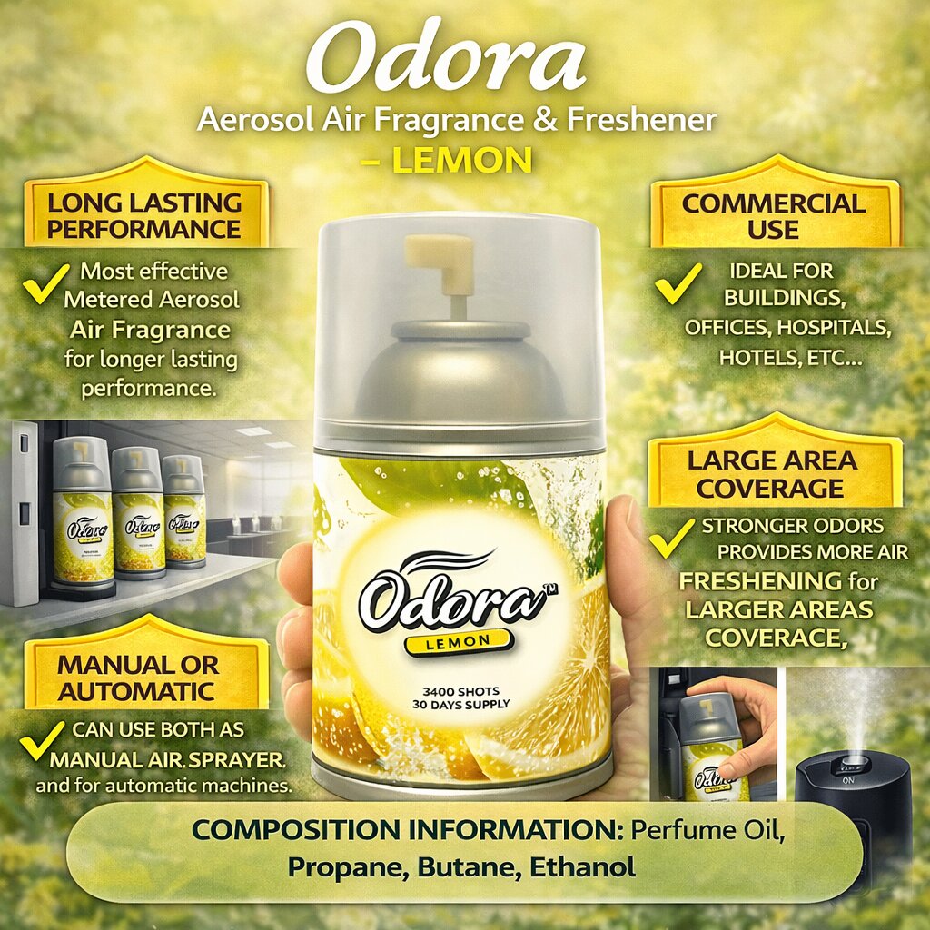 Odora Lemon Aerosol Air Fragrance & Freshener image 2