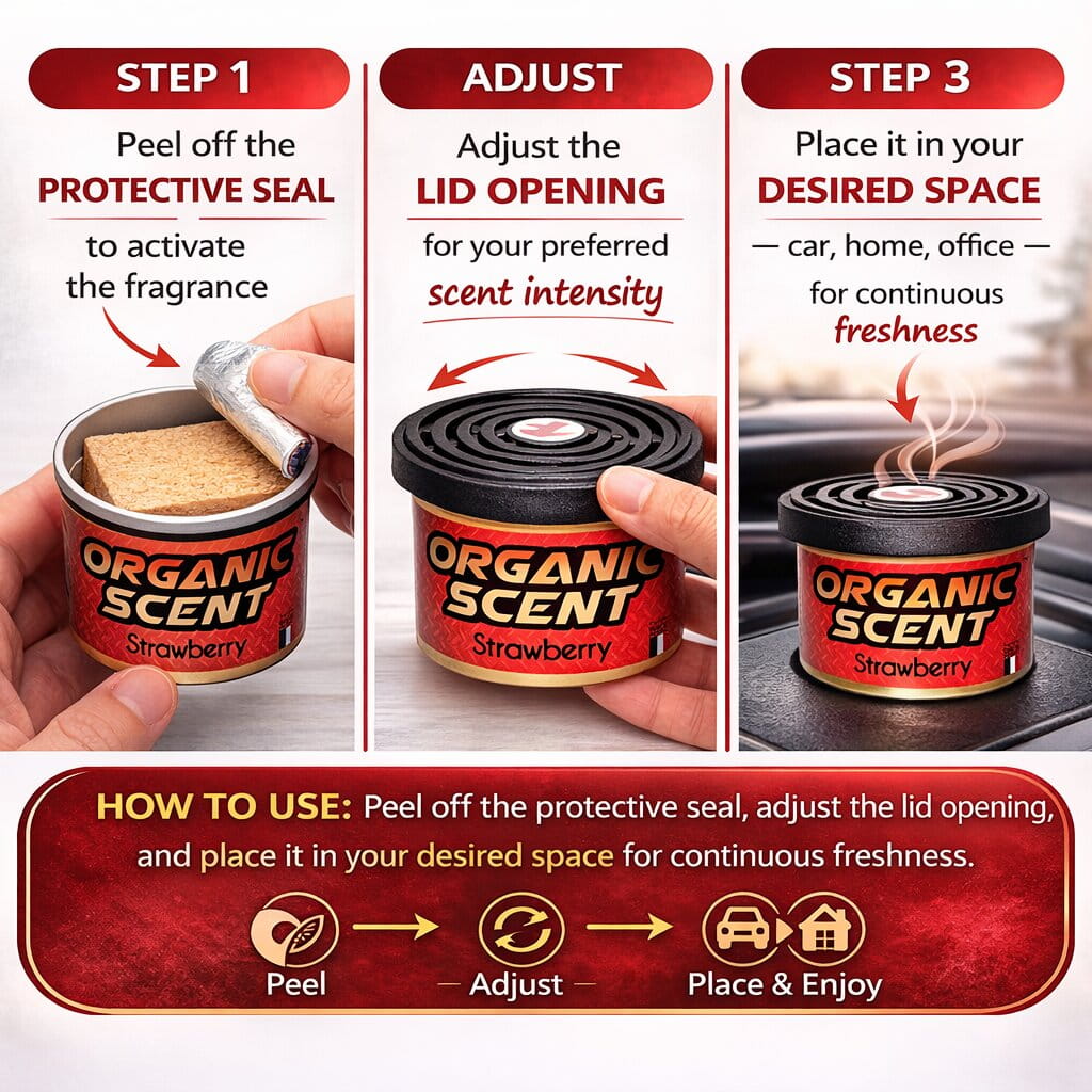 Havana Strawberry Gel Car Air Freshener