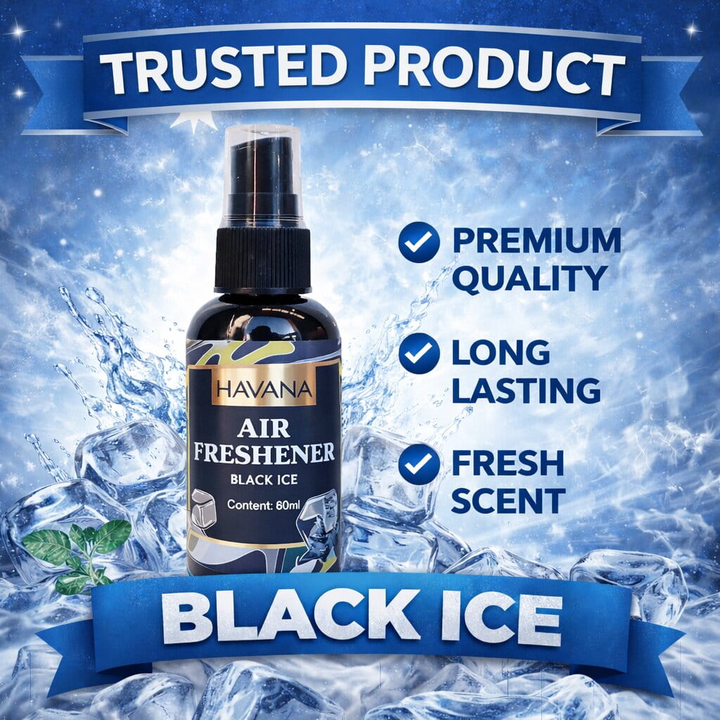 Havana Black Ice Air Freshener Spray Bottle
